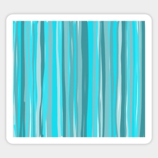 Teal Stripes: Vertical Sticker